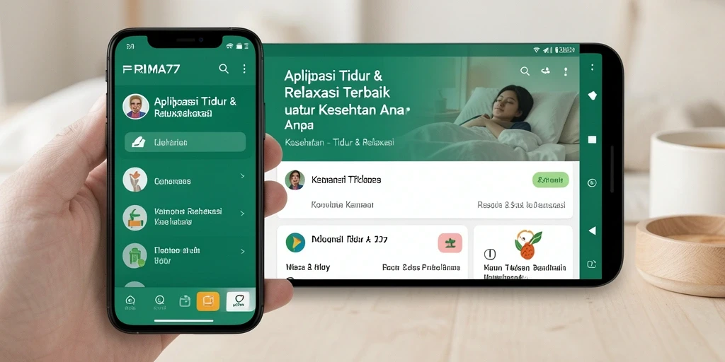 Antarmuka pengguna PRIMA77 yang sederhana dan menenangkan.
